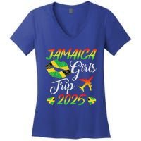 Jamaica Girl Trip 2025 Jamaica Summer Vacation Women's V-Neck T-Shirt