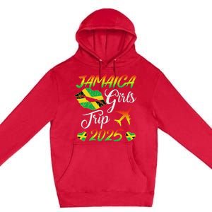 Jamaica Girl Trip 2025 Jamaica Summer Vacation Premium Pullover Hoodie