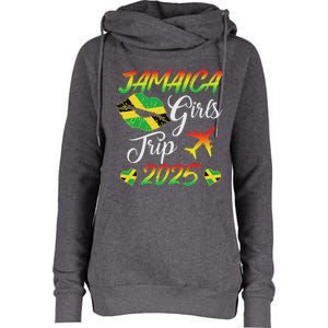 Jamaica Girl Trip 2025 Jamaica Summer Vacation Womens Funnel Neck Pullover Hood