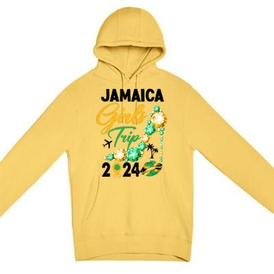 Jamaica Girls Trip 2024 Premium Pullover Hoodie