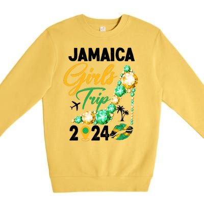 Jamaica Girls Trip 2024 Premium Crewneck Sweatshirt