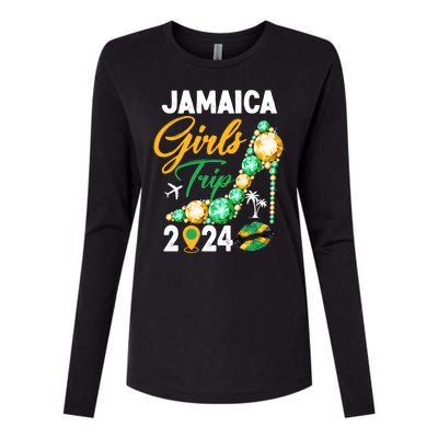 Jamaica Girls Trip 2024 Womens Cotton Relaxed Long Sleeve T-Shirt