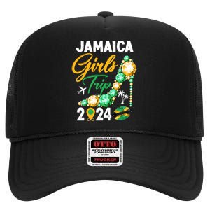 Jamaica Girls Trip 2024 High Crown Mesh Back Trucker Hat