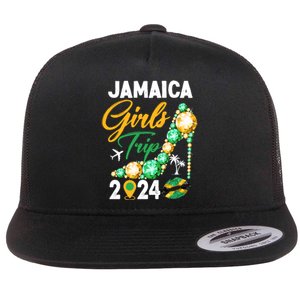 Jamaica Girls Trip 2024 Flat Bill Trucker Hat