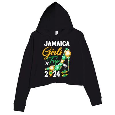 Jamaica Girls Trip 2024 Crop Fleece Hoodie