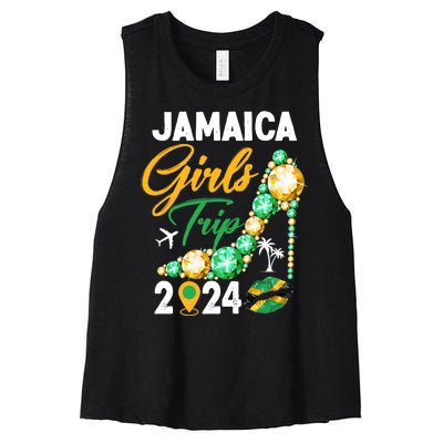 Jamaica Girls Trip 2024 Women's Racerback Cropped Tank