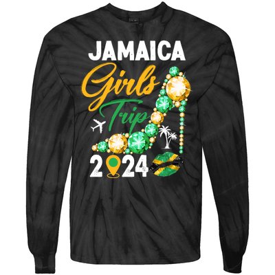 Jamaica Girls Trip 2024 Tie-Dye Long Sleeve Shirt