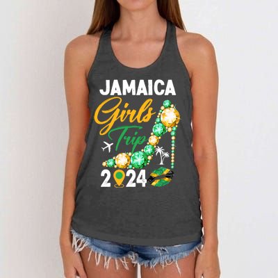 Jamaica Girls Trip 2024 Women's Knotted Racerback Tank