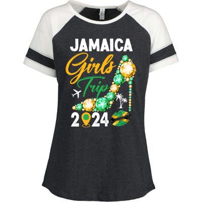 Jamaica Girls Trip 2024 Enza Ladies Jersey Colorblock Tee