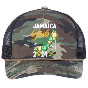 Jamaica Girls Trip 2024 Retro Rope Trucker Hat Cap