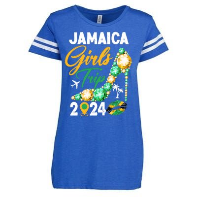 Jamaica Girls Trip 2024 Enza Ladies Jersey Football T-Shirt