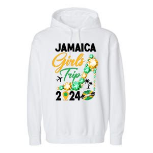 Jamaica Girls Trip 2024 Garment-Dyed Fleece Hoodie