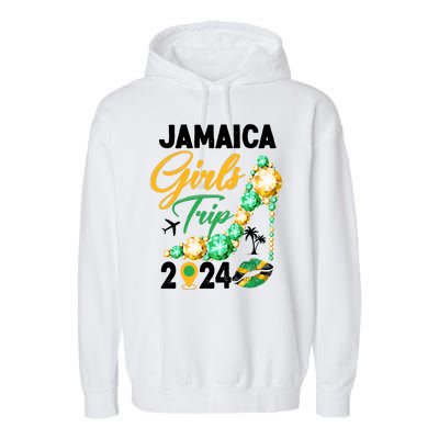 Jamaica Girls Trip 2024 Garment-Dyed Fleece Hoodie