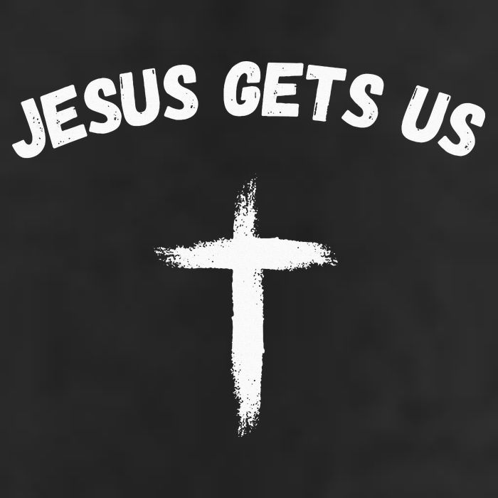 Jesus Gets Us He Understands Us Christian 7 Panel Mesh Trucker Snapback Hat