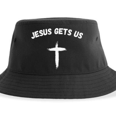 Jesus Gets Us He Understands Us Christian Sustainable Bucket Hat