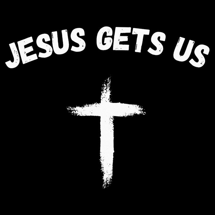 Jesus Gets Us He Understands Us Christian Drawstring Bag