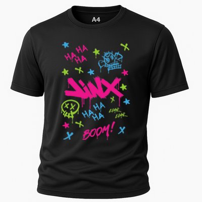 Jinx Graffiti Vibrant Punk Style Cooling Performance Crew T-Shirt