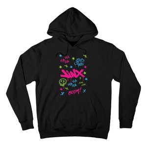 Jinx Graffiti Vibrant Punk Style Hoodie