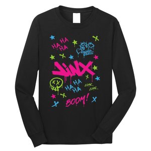 Jinx Graffiti Vibrant Punk Style Long Sleeve Shirt