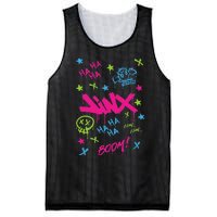 Jinx Graffiti Vibrant Punk Style Mesh Reversible Basketball Jersey Tank