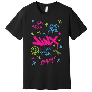 Jinx Graffiti Vibrant Punk Style Premium T-Shirt