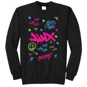 Jinx Graffiti Vibrant Punk Style Tall Sweatshirt