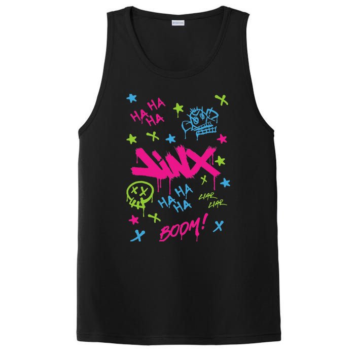 Jinx Graffiti Vibrant Punk Style PosiCharge Competitor Tank