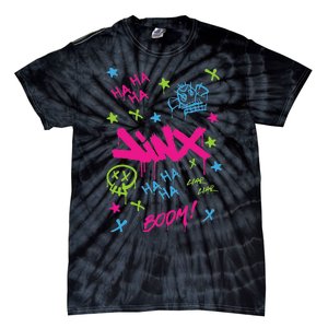 Jinx Graffiti Vibrant Punk Style Tie-Dye T-Shirt