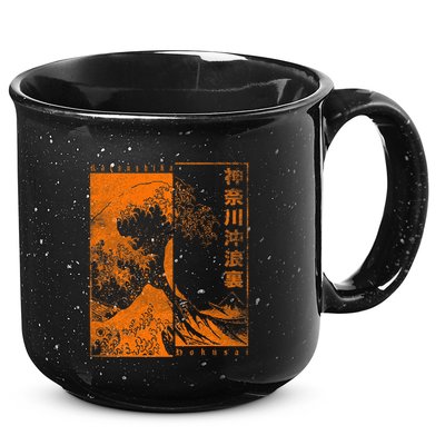 Japanese Great Wave Off Kanagawa Katsushika Hokusai 15oz Campfire Ceramic Mug