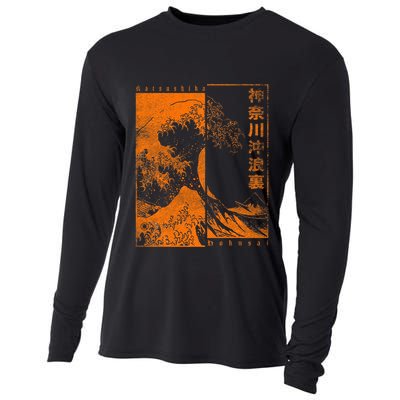 Japanese Great Wave Off Kanagawa Katsushika Hokusai Cooling Performance Long Sleeve Crew