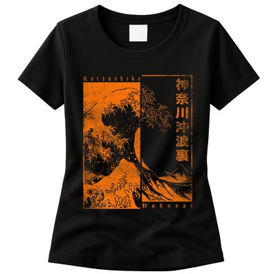 Japanese Great Wave Off Kanagawa Katsushika Hokusai Womens T-Shirt