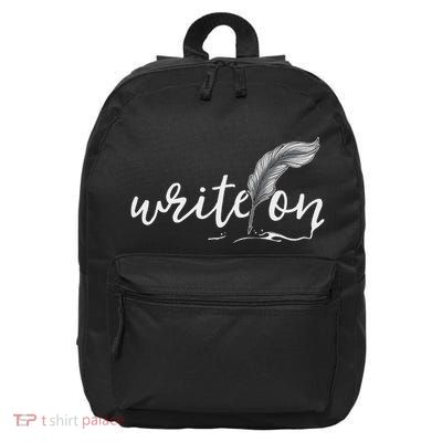 Journalism Gifts Write On Journalist Author Writer 16 in Basic Backpack