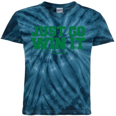 Just Go Win It Boston Playoff Basketball Kids Tie-Dye T-Shirt