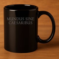 Jay Graber Wearing Mundus Sine Caesaribus 11oz C Handle Ceramic Mug