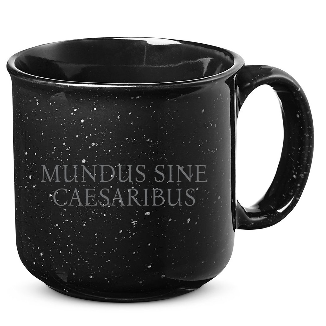 Jay Graber Wearing Mundus Sine Caesaribus 15oz Campfire Ceramic Mug