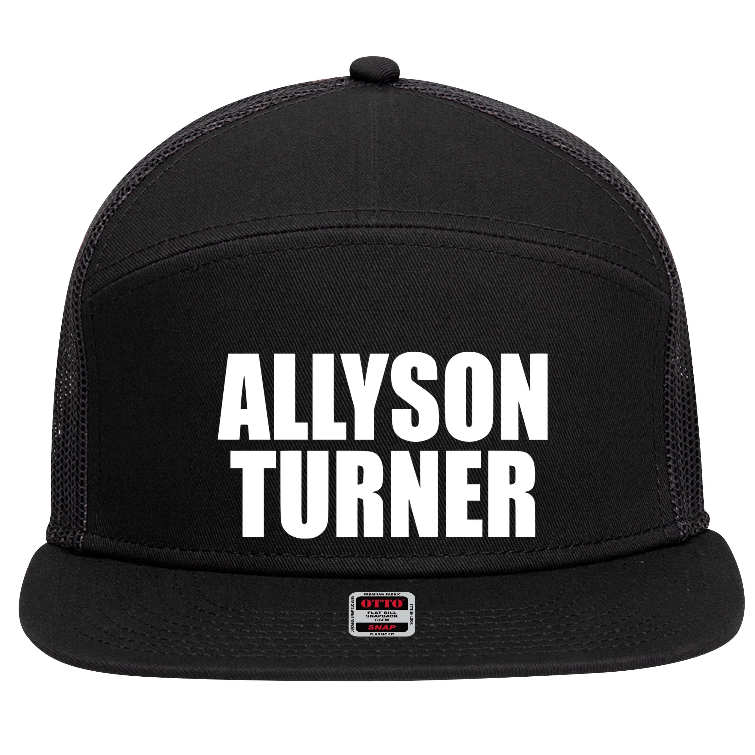 Juju Gotti Wearing Allyson Turner 7 Panel Mesh Trucker Snapback Hat
