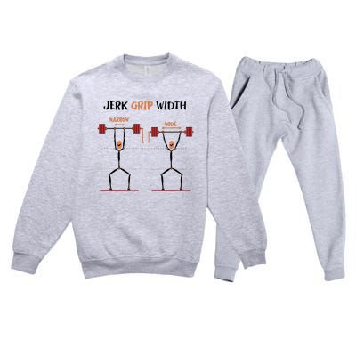 Jerk Grip Width Premium Crewneck Sweatsuit Set