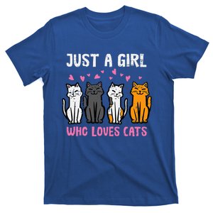 Just Girl Who Loves Cats T-Shirt