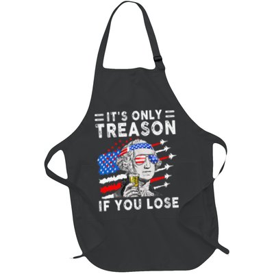 July George Washington 1776 It's Only Treason If You Lose Full-Length Apron With Pockets
