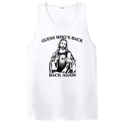 Jesus Guess Who's Back Again Funny Quotes Easter PosiCharge Competitor Tank