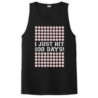 Just Hit 100 Days Of School Baseball Teacher Boys 100th Day PosiCharge Competitor Tank