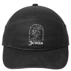 Jesus Hoodie Aesthetic Christian 7-Panel Snapback Hat