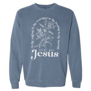 Jesus Hoodie Aesthetic Christian Garment-Dyed Sweatshirt