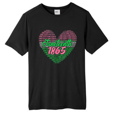 Junenth Heart Africa Fist June 19th 1865 Gift Tall Fusion ChromaSoft Performance T-Shirt