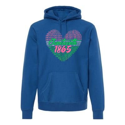 Junenth Heart Africa Fist June 19th 1865 Gift Premium Hoodie