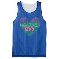 Junenth Heart Africa Fist June 19th 1865 Gift Mesh Reversible Basketball Jersey Tank