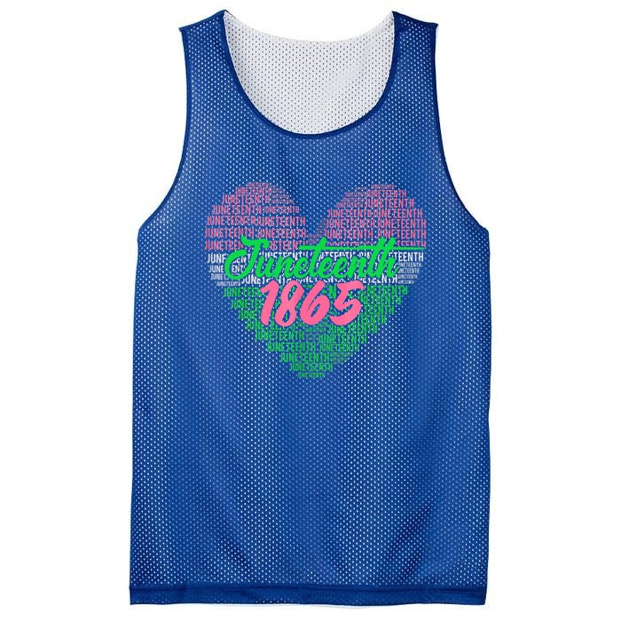 Junenth Heart Africa Fist June 19th 1865 Gift Mesh Reversible Basketball Jersey Tank