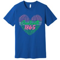 Junenth Heart Africa Fist June 19th 1865 Gift Premium T-Shirt