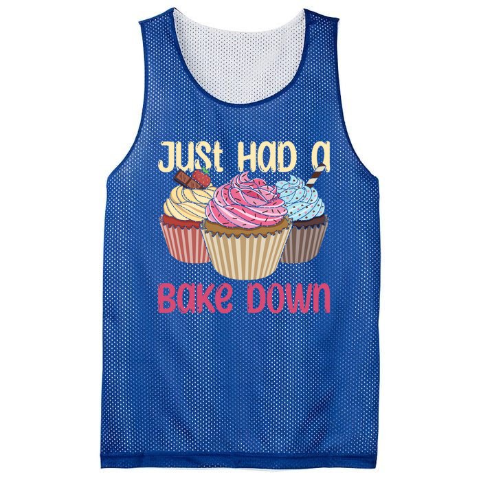 Just Had A Bake Down Quote Cake Decorator Gift Mesh Reversible Basketball Jersey Tank