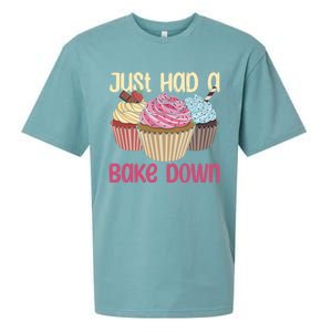 Just Had A Bake Down Quote Cake Decorator Gift Sueded Cloud Jersey T-Shirt